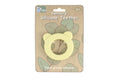 SENSORY SILICONE BEAR TEETHER - YELLOW