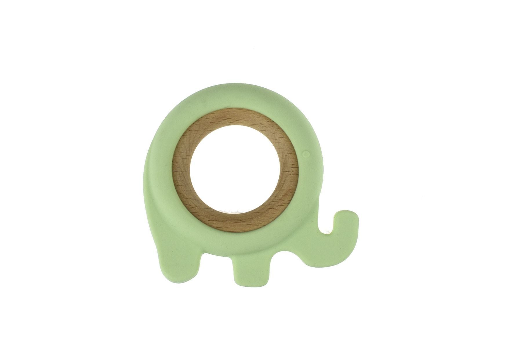 SILICONE ELEPHANT TEETHER - GREEN