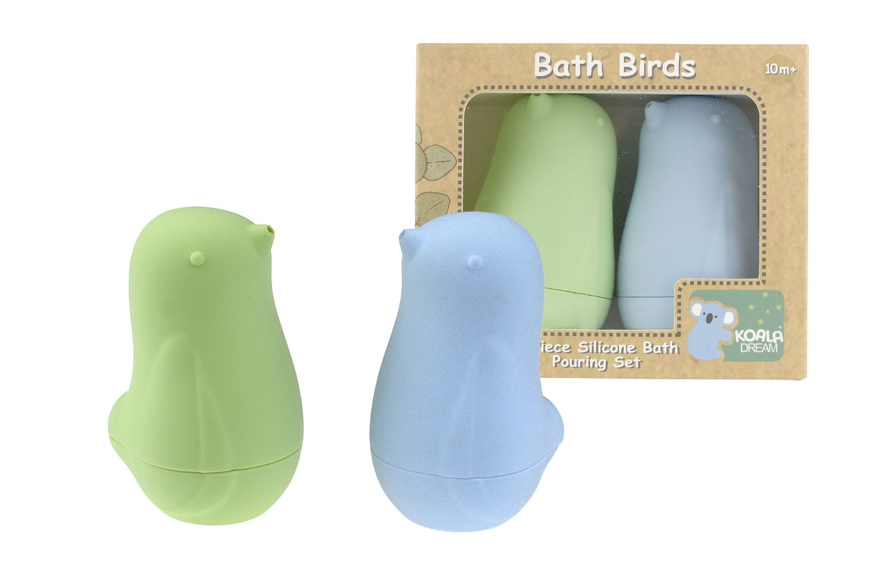BATH BIRDS 2PC SILICONE POURING SET - GREEN