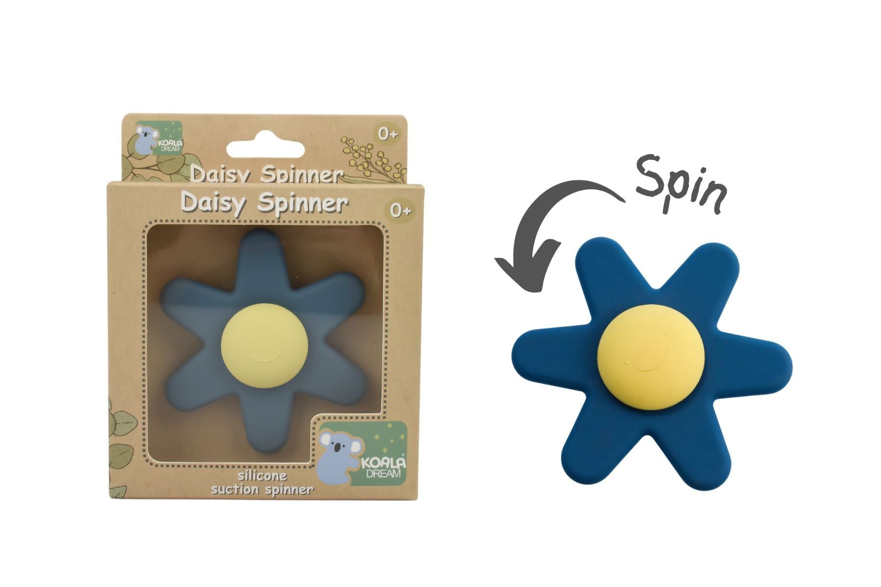 SILICONE DAISY SPINNER - BLUE