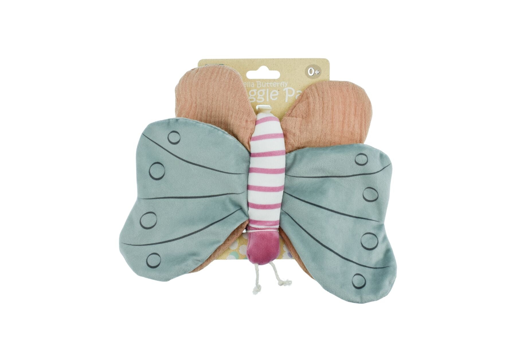 SNUGGLE PAL BELLA BUTTERFLY WITH SILICONE TEETHING RING