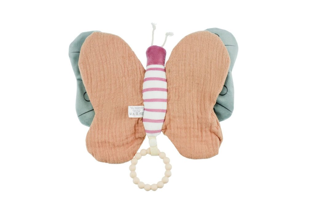SNUGGLE PAL BELLA BUTTERFLY WITH SILICONE TEETHING RING