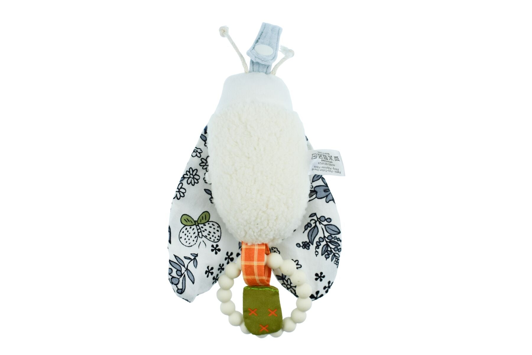 SNUGGLE PAL BANJO BEETLE WITH SILICONE TEETHING RING