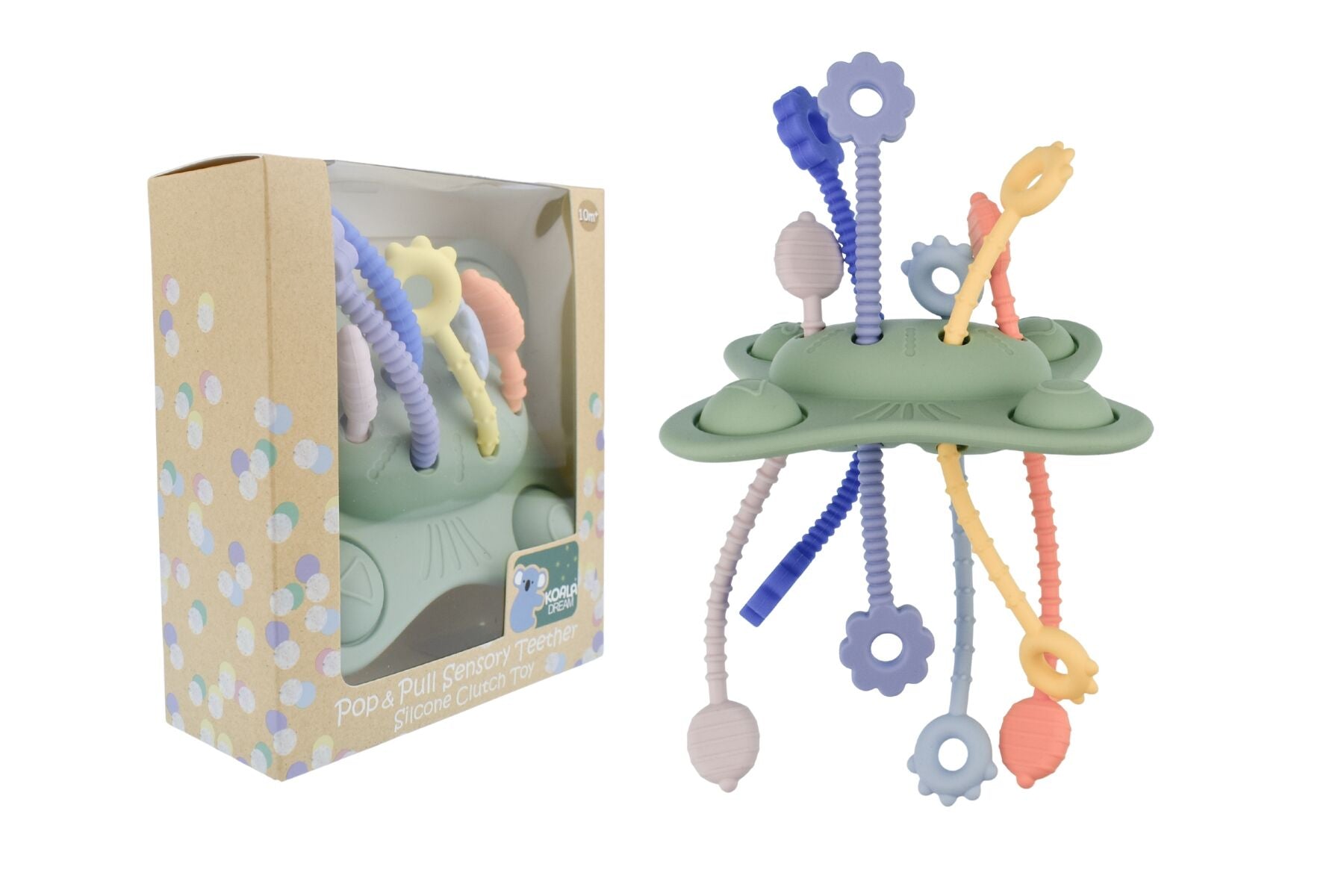 SILICONE POP & PULL SENSORY TEETHER