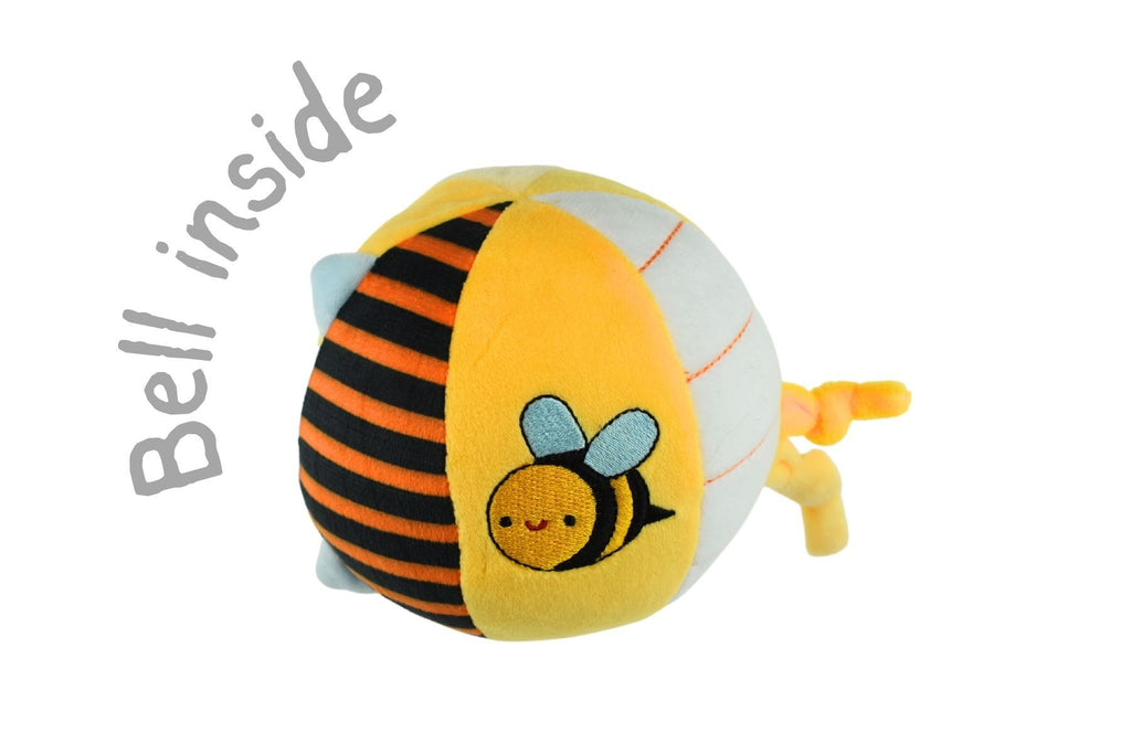 Koala Dream Snuggle Buddy Hunny Bee Textured Ball Plush Sensory Toy For Babies 10 Cm