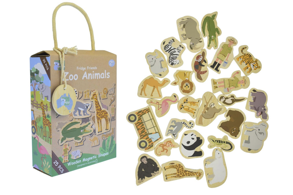 FRIDGE FRIENDS ZOO ANIMALS 25PC
