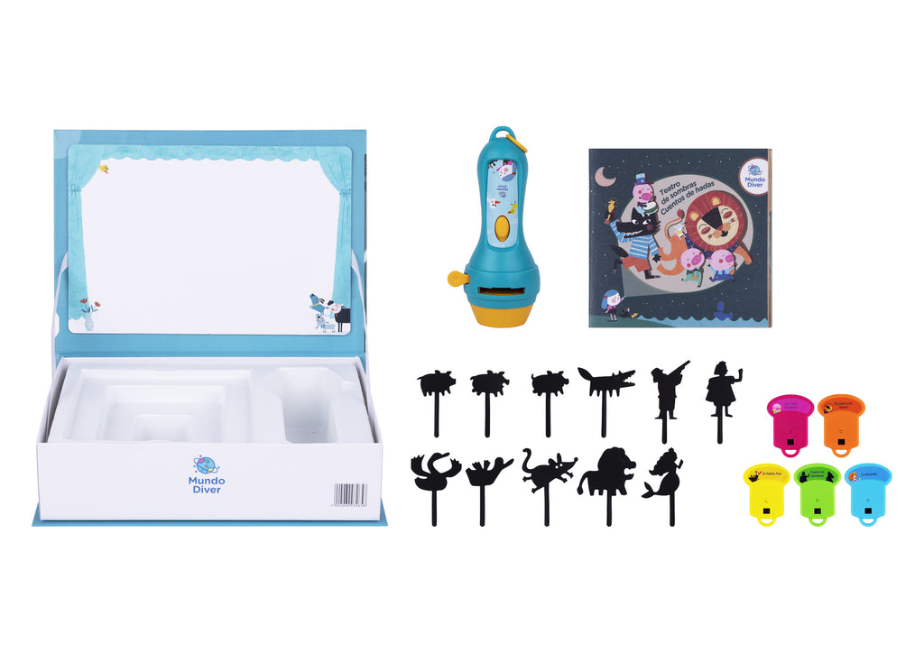 Shadow Theatre Storybook Torch With Five Fairy Tales Projector Set For Bedtime Storytelling By Tookyland
