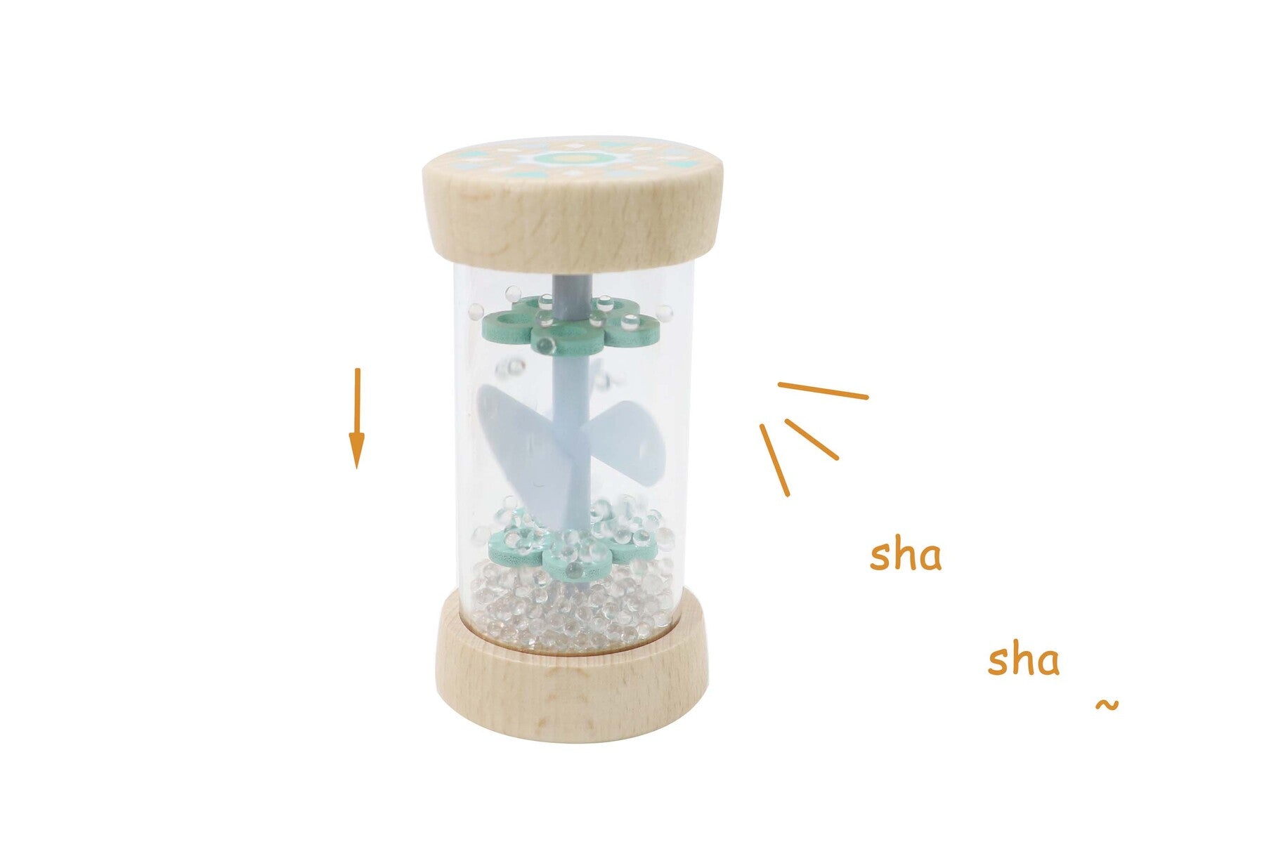 ECOWHIRLIE RATTLE - BLUE