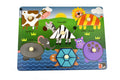 Koala Dream 2 In 1 Animal Shape Peg Puzzle For Toddlers 18 Months And Up Wooden Learning Toy