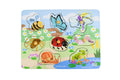 2 In 1 Insects And Their Homes Peg Puzzle Koala Dream Wooden Educational Toy For Kids Fine Motor Skills Development