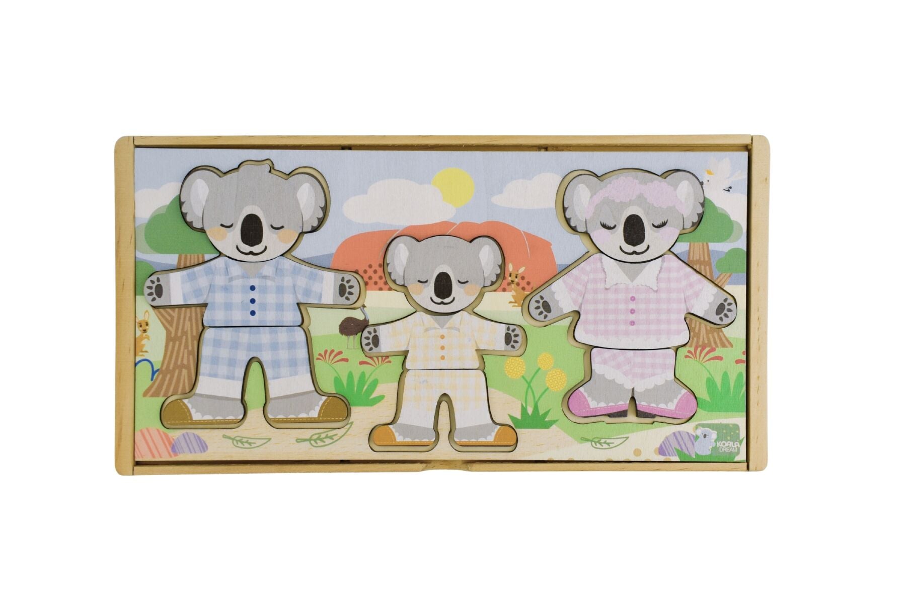 Dress Up Set Dressing Koala Family With Expression By Kaper Kidz For Emotional Discovery And Imaginative Storytelling
