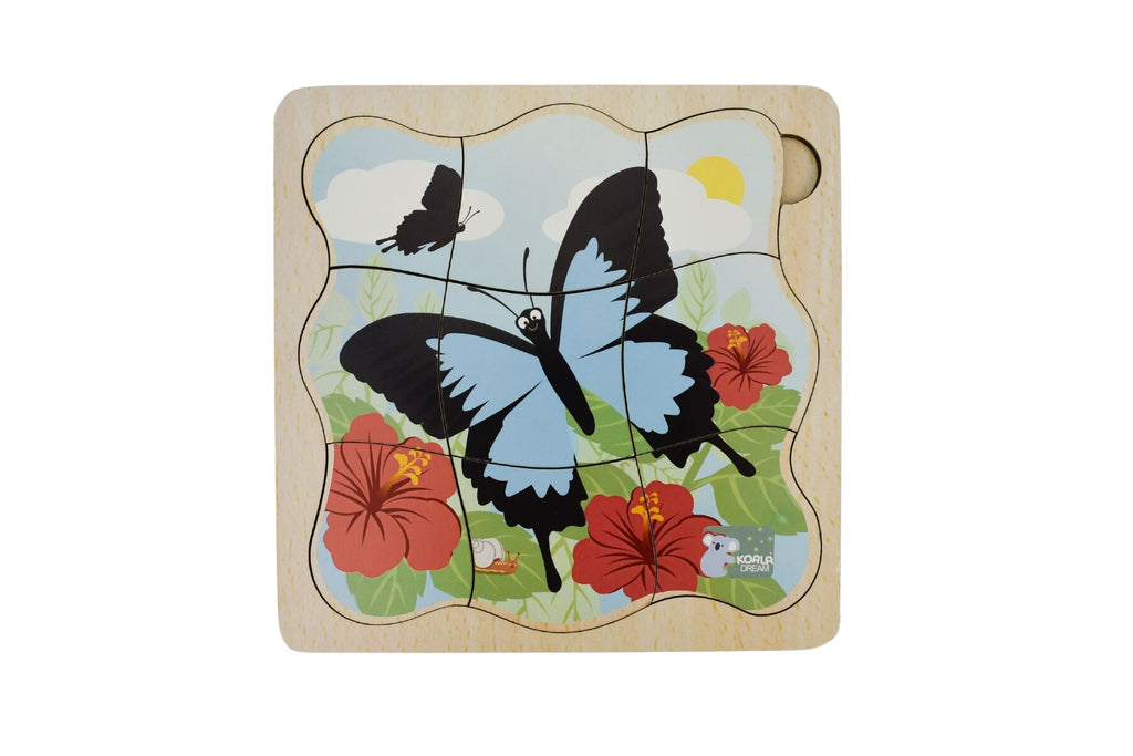 Bush Buddies Ulysses Butterfly Life Cycle Layer Puzzle Koala Dream Wooden Educational Puzzle For STEM Learning
