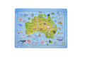 Koala Dream 24 Piece Jigsaw Puzzle Australian Map With Native Wildlife And Iconic Landmarks For Kids