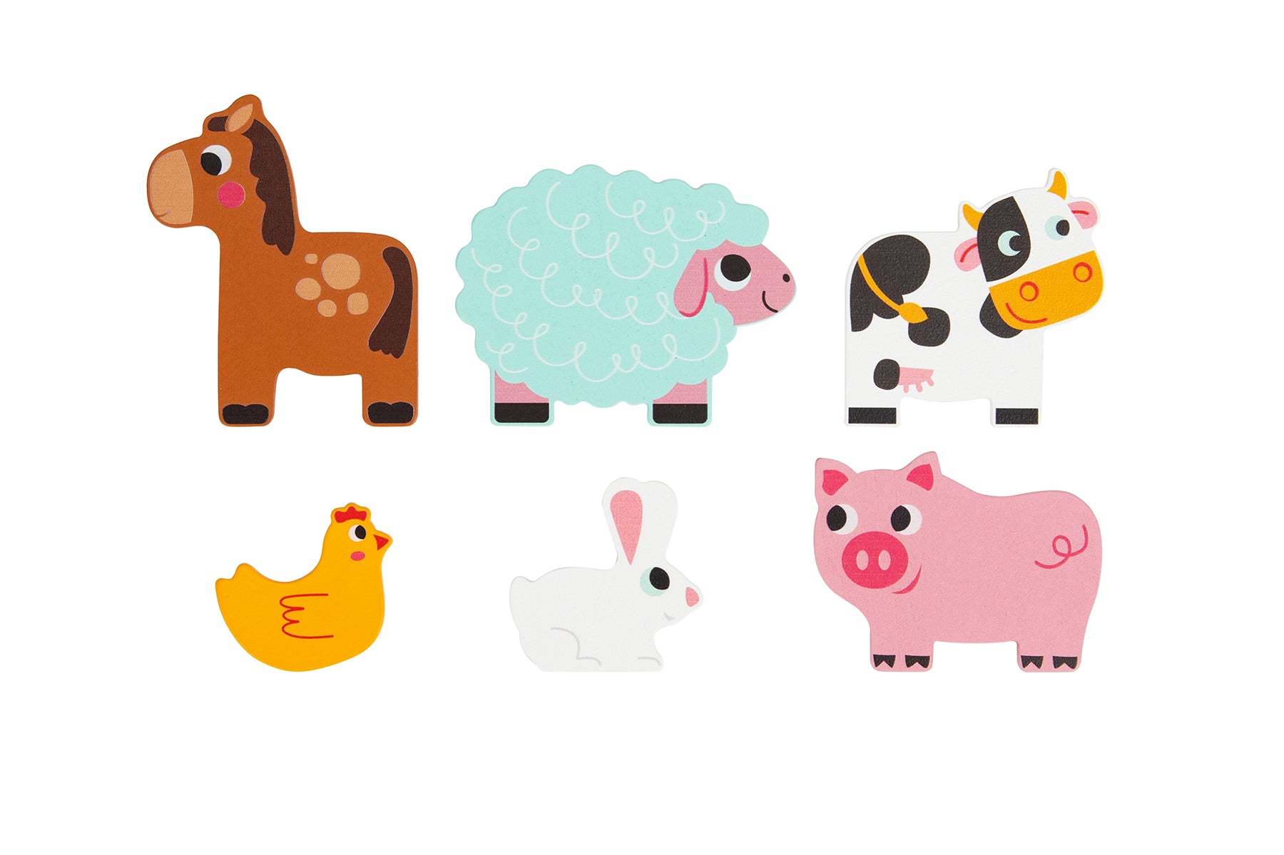 Multi Layered Farm Animal Puzzle By Tooky Toy Peel Back Layers To Reveal More Pieces For Kids