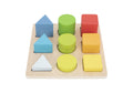 Colour And Shape Sorter Puzzle Board By Tooky Toy Wooden Sorting Toy For Colour Shape And Tone