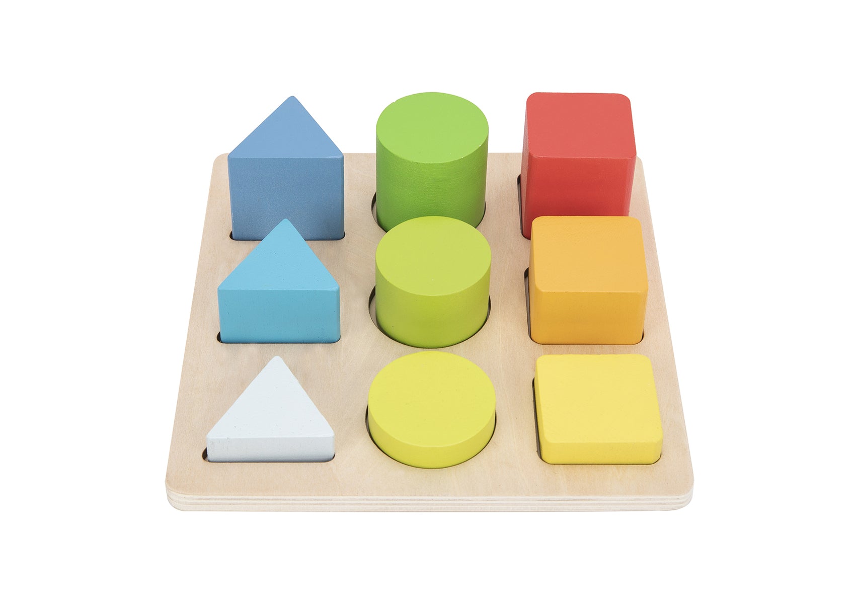 Colour And Shape Sorter Puzzle Board By Tooky Toy Wooden Sorting Toy For Colour Shape And Tone