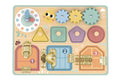 My Forest Friends Busy Board Three Doors An Interactive Early Learning Toy By Tooky Toy With Sensory Activities
