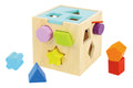 Wooden Shape Sorter With Twelve Blocks For Early Learning And Shape Recognition From Tooky Toy
