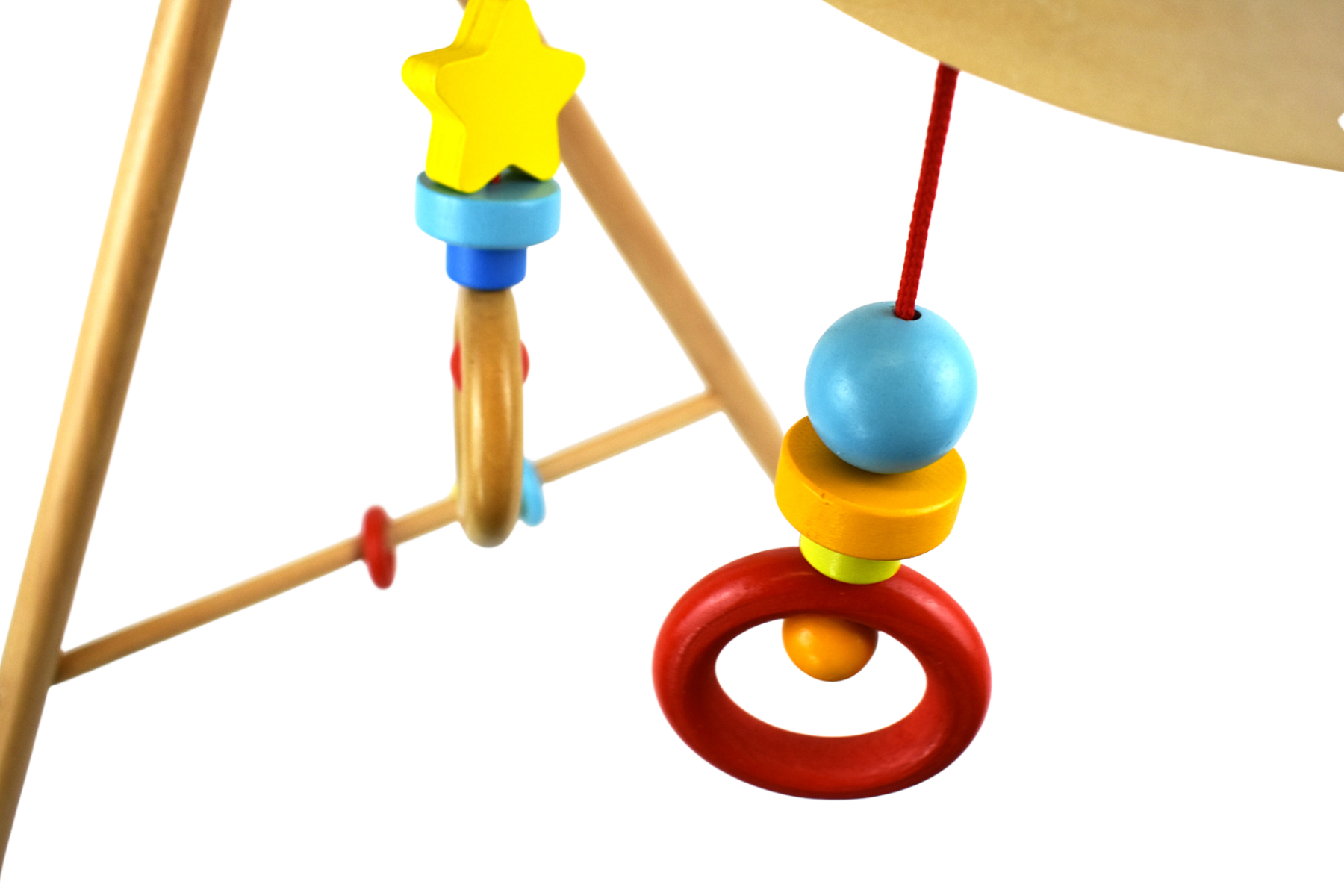 Tooky Toy Wooden Baby Gym Beechwood Construction With Premium Finish For Stylish Safe Play