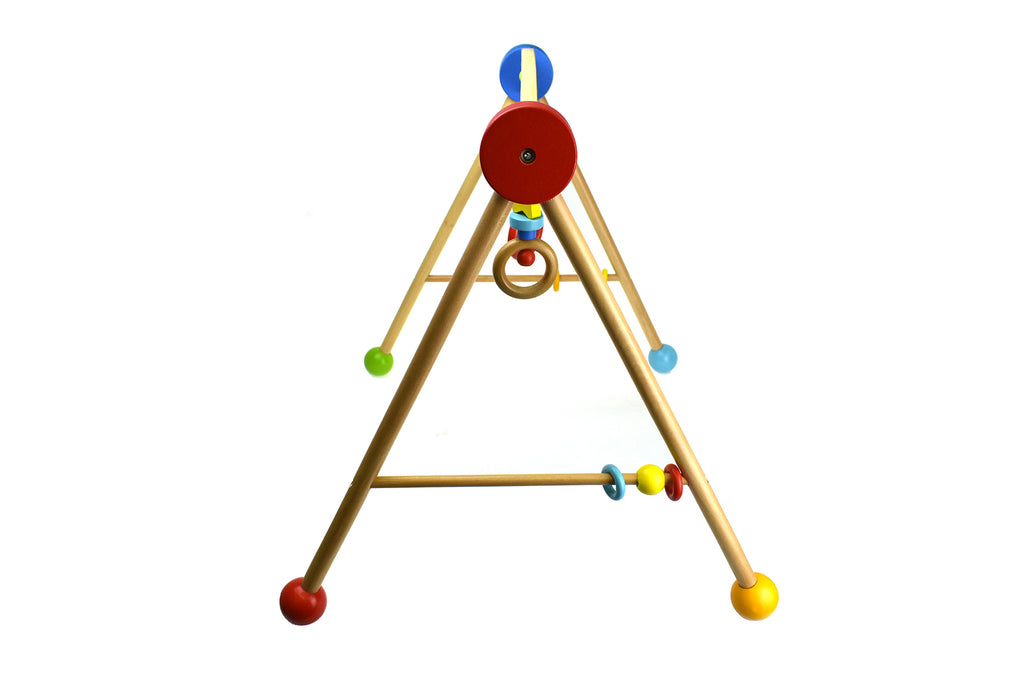 Tooky Toy Wooden Baby Gym Beechwood Construction With Premium Finish For Stylish Safe Play