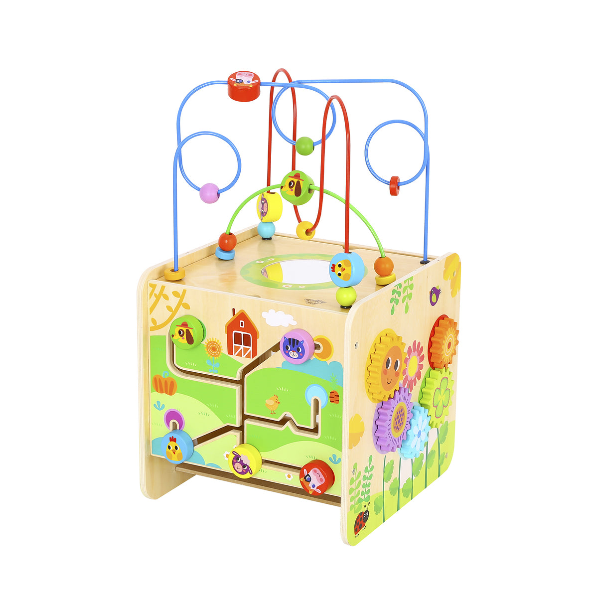 Farm Play Cube Centre Jumbo Multiside Activity Cube For Toddlers By Tooky Toy For Early Learning
