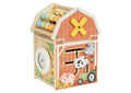 Wooden Farm Play House An Interactive Barn With Two Sections Abacus Bead Counter And Spinning Feature
